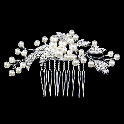 

Pearl / Crystal / Rhinestone Hair Combs with 1 Wedding / Special Occasion / Casual Headpiece