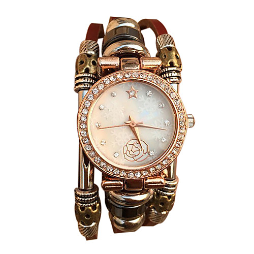 

Women's Bracelet Watch Quartz Japanese Quartz Casual Watch Leather Band Vintage White Brown Brand