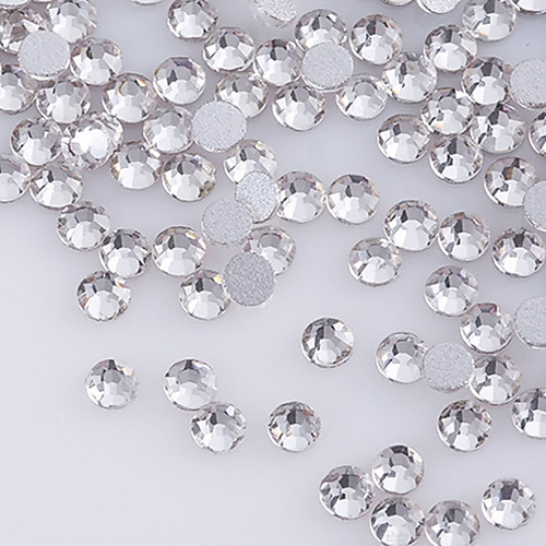 

1440pcs 2mm flat base transparency rhinestone nail art decorations