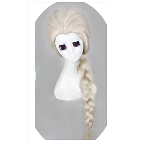 

Synthetic Wig Cosplay Wig Wavy Wavy Wig Long White Synthetic Hair Women's White StrongBeauty