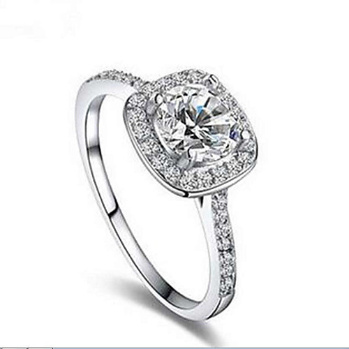 

Women's Band Rings Fashion Costume Jewelry Silver Sterling Silver Jewelry For Daily Casual