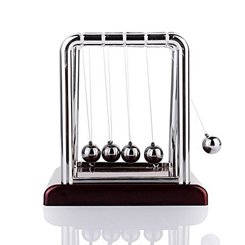 

Newtons Cradle Display Model Multi Function Fun Wood Metal Kid's Boys' Girls' Toy Gift