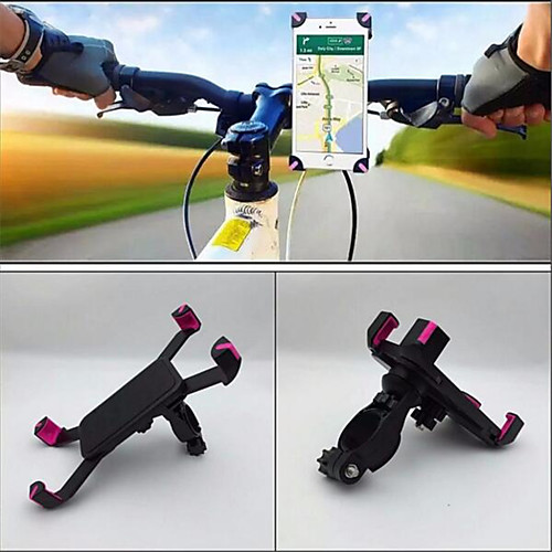 

Bike Phone Mount Portable Anti Shake Stable for Road Bike Mountain Bike MTB ABS iPhone X iPhone XS iPhone XR Cycling Bicycle Black Pink 1 pcs