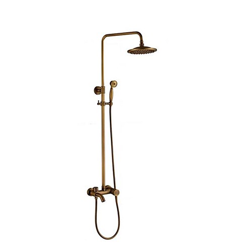 

Shower System Set - Rainfall Antique Antique Copper Shower System Brass Valve Bath Shower Mixer Taps