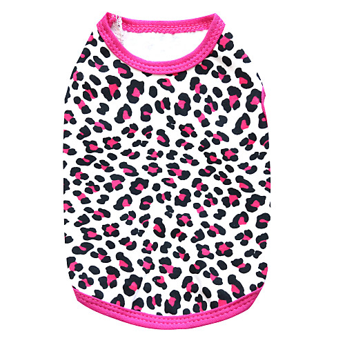 

Cat Dog Shirt / T-Shirt Puppy Clothes Leopard Fashion Dog Clothes Puppy Clothes Dog Outfits Breathable Black Rose Costume for Girl and Boy Dog Cotton XS S M L