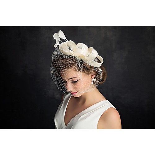 

Tulle / Feather Fascinators with 1 Special Occasion / Horse Race Headpiece