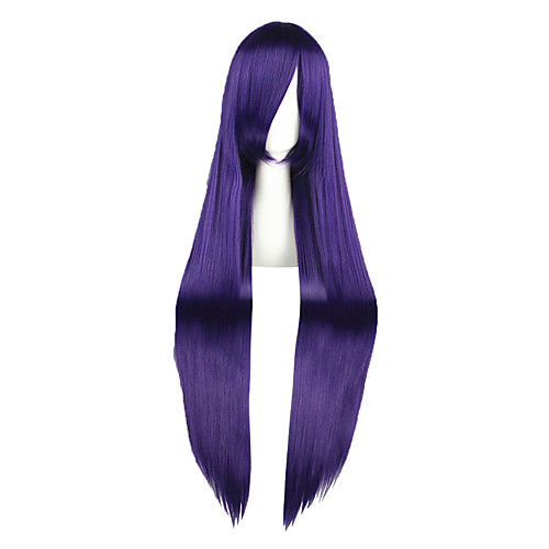 

Cosplay Wigs Cosplay Yasuhara Ema Purple Long Anime Cosplay Wigs 100 CM Heat Resistant Fiber Male / Female
