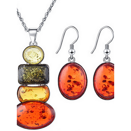 

Women's Jewelry Set Necklace / Earrings Earrings Jewelry Orange For Party