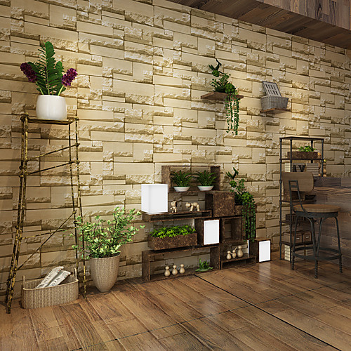 

3D Home Decoration Contemporary Wall Covering, PVC/Vinyl Material Adhesive required Wallpaper, Room Wallcovering