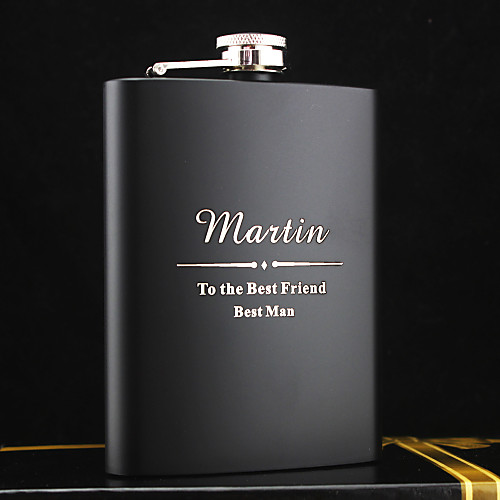 

Personalized Stainless Steel Barware & Flasks / Hip Flasks Groom / Groomsman / Parents Wedding / Anniversary / Birthday