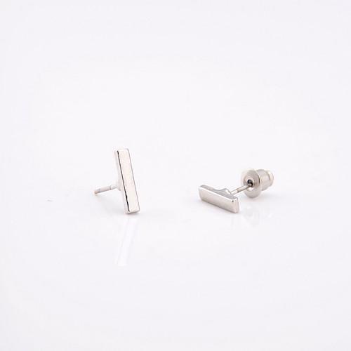 

Men's Women's Stud Earrings Ladies Basic Simple Style Fashion Earrings Jewelry Black / Silver / Golden For Party Special Occasion Birthday Daily Casual