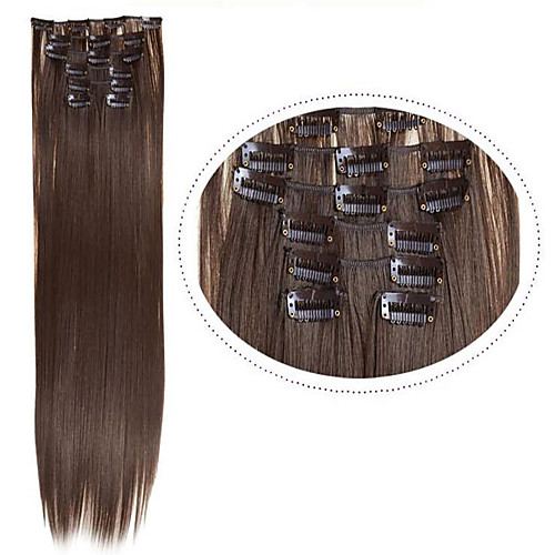 

Hair Piece Straight Classic Synthetic Hair Hair Extension Clip In Daily
