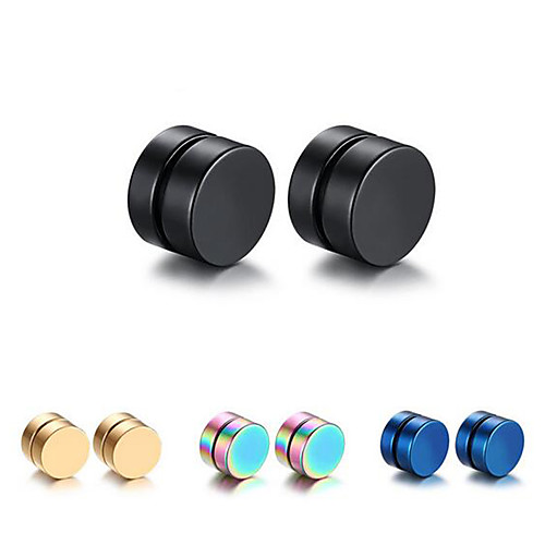 

Men's Stud Earrings Earrings Magnetic Bracelet Magnetic Fashion Titanium Steel Earrings Jewelry Black For Christmas Gifts Wedding Daily Casual Masquerade Engagement Party