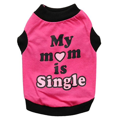 

Cat Dog Shirt / T-Shirt Puppy Clothes Heart Letter & Number Fashion Dog Clothes Puppy Clothes Dog Outfits Breathable Orange Rose Costume for Girl and Boy Dog Cotton XS S M L