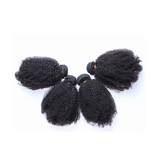 

Brazilian Hair Kinky Curly Human Hair 300 g Natural Color Hair Weaves / Hair Bulk Human Hair Weaves Human Hair Extensions