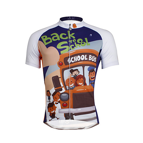 

ILPALADINO Men's Short Sleeve Cycling Jersey Bike Jersey Top Mountain Bike MTB Road Bike Cycling Breathable Quick Dry Ultraviolet Resistant Sports Clothing Apparel / Stretchy / Back Pocket