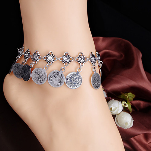 

Anklet Unique Design Tassel Fashion Women's Body Jewelry For Casual Daily Alloy Golden Silver