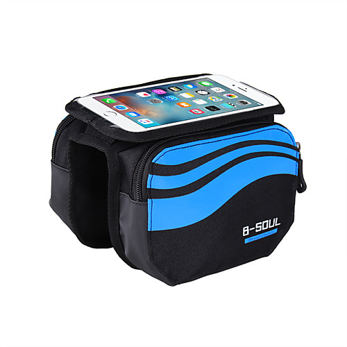 

B-SOUL Cell Phone Bag Bike Frame Bag Top Tube Touch Screen Shockproof Phone Holder Bike Bag Nylon Bicycle Bag Cycle Bag iPhone X / iPhone XR / iPhone XS Cycling / Bike / iPhone XS Max