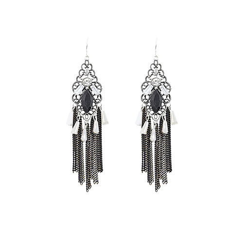 

Women's Drop Earrings Ladies Luxury Vintage Fashion Rhinestone Imitation Diamond Earrings Jewelry Black For Party Daily Casual Sports Work