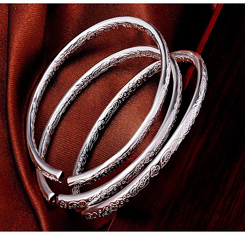 

Women's Bracelet Bangles Ladies Fashion Sterling Silver Bracelet Jewelry Silver For