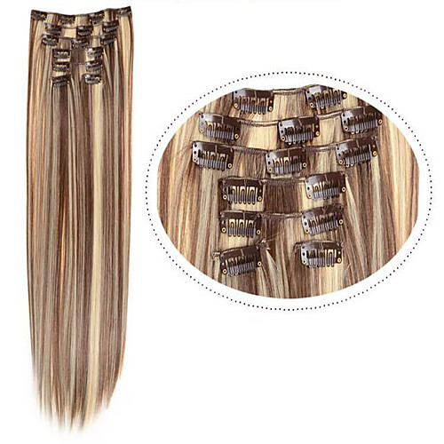 

Hair Piece Straight Classic Synthetic Hair Hair Extension Clip In Daily