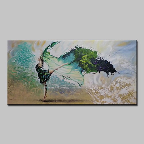 

Oil Painting Hand Painted Horizontal Landscape Modern With Stretched Frame
