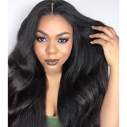 

Synthetic Lace Front Wig Body Wave Wavy Middle Part Lace Front Wig Long Light Brown Medium Brown Black Jet Black Dark Brown Synthetic Hair Women's Soft Heat Resistant For Black Women Black Brown