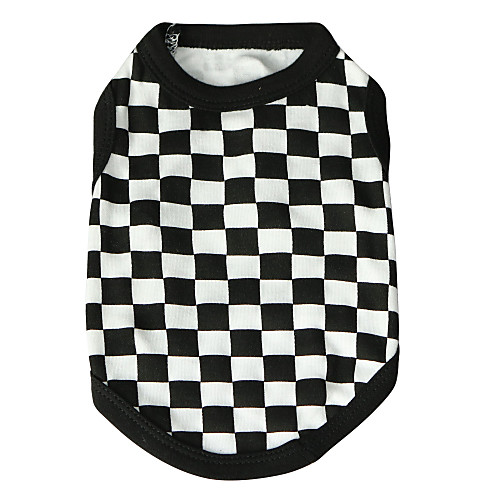 

Cat Dog Shirt / T-Shirt Puppy Clothes Plaid / Check Fashion Dog Clothes Puppy Clothes Dog Outfits Breathable Black Costume for Girl and Boy Dog Cotton XS S M L