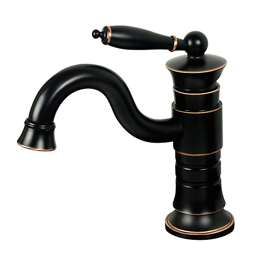 

Bathroom Sink Faucet - Widespread Oil-rubbed Bronze Centerset Single Handle One HoleBath Taps