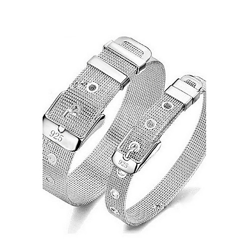 

Women's Unisex Chain Bracelet Bracelet Bangles Ladies Punk Inspirational Sterling Silver Bracelet Jewelry Silver For Christmas Gifts Wedding Party Daily Casual Sports