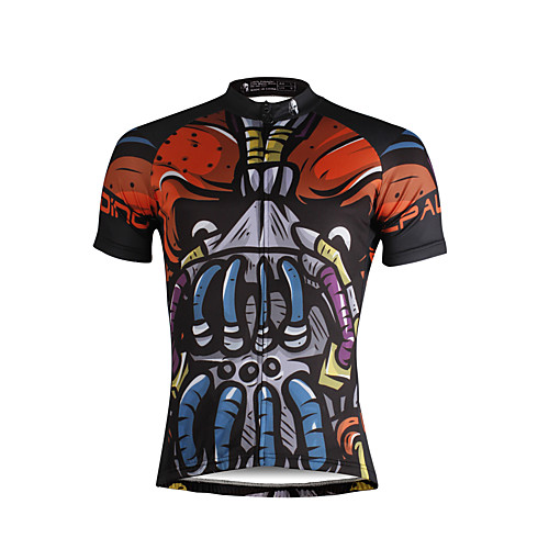 

ILPALADINO Men's Short Sleeve Cycling Jersey Bike Jersey Top Mountain Bike MTB Road Bike Cycling Breathable Quick Dry Ultraviolet Resistant Sports Clothing Apparel / Stretchy / Back Pocket