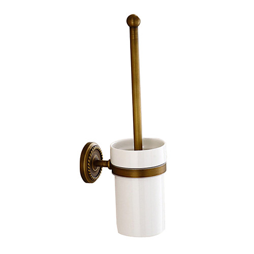 

Toilet Brush Holder Antique Brass Wall Mounted Bathroom Accessories