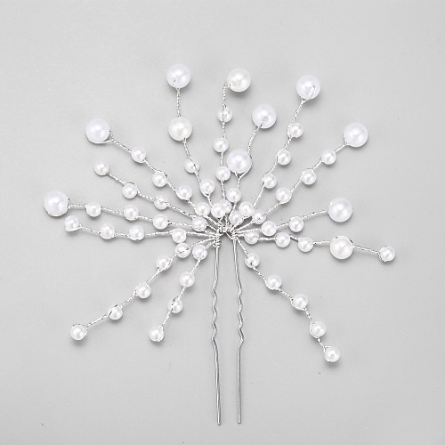 

Imitation Pearl / Alloy Hair Pin with 1 Special Occasion Headpiece