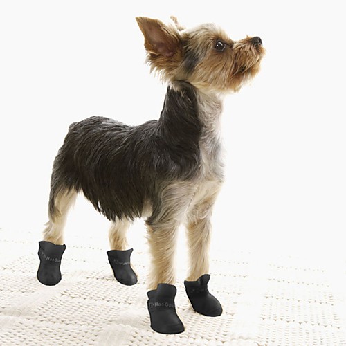 

Cat Dog Rain Coat Boots / Shoes Cosplay Casual / Daily Waterproof Solid Colored Letter & Number For Pets Black