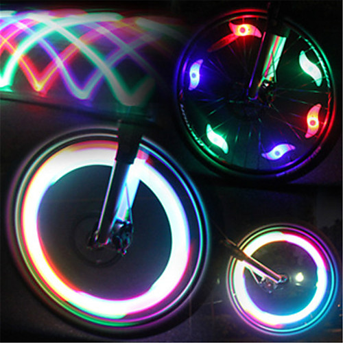 

LED Bike Light Valve Cap Flashing Lights Wheel Lights Mountain Bike MTB Bicycle Cycling Waterproof Multiple Modes LED Light Battery Cycling / Bike / IPX-4