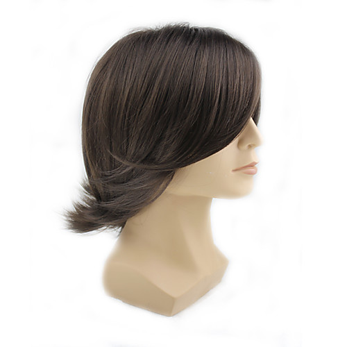 

Synthetic Wig Wavy Wavy Wig Natural Black Synthetic Hair Men's Black