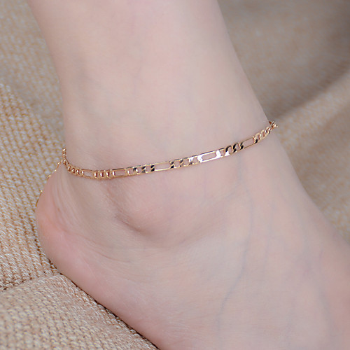

Anklet Ladies Simple Style Fashion Women's Body Jewelry For Daily Casual Alloy Golden Silver