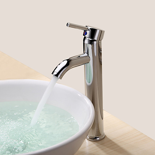 

Bathroom Sink Faucet - Rotatable Chrome Centerset One Hole / Single Handle One HoleBath Taps
