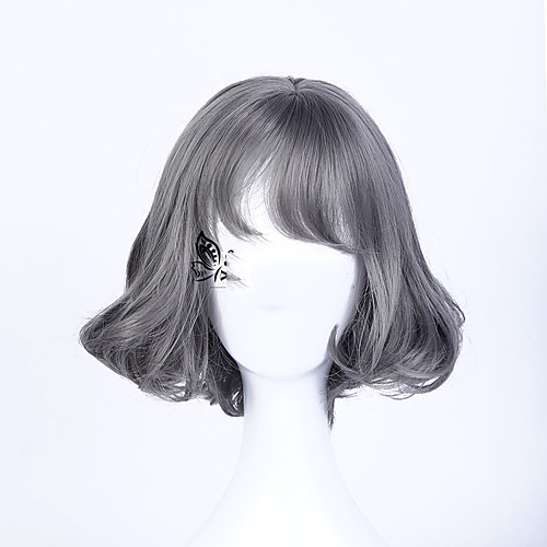 

Synthetic Wig Wavy Wavy Wig #171 Synthetic Hair Gray