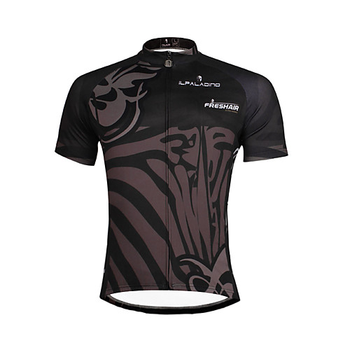

ILPALADINO Men's Short Sleeve Cycling Jersey Bike Jersey Top Mountain Bike MTB Road Bike Cycling Breathable Quick Dry Ultraviolet Resistant Sports Clothing Apparel / Stretchy / Back Pocket
