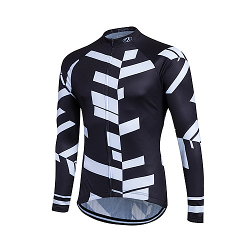 

Fastcute Men's Women's Long Sleeve Cycling Jersey Winter Fleece Coolmax Polyester Plus Size Bike Sweatshirt Jersey Top Mountain Bike MTB Road Bike Cycling Breathable Quick Dry Reflective Strips