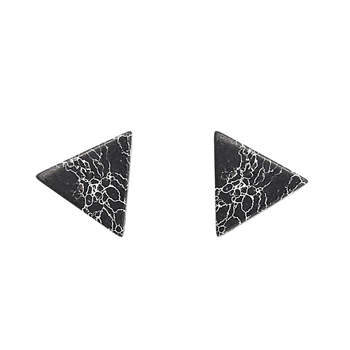 

Women's Resin Stud Earrings Ladies Vintage Punk Fashion Earrings Jewelry White / Black For Party Daily Casual Sports Work