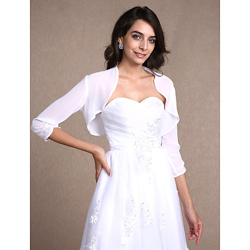 

Shrugs Chiffon Wedding / Party Evening / Casual Women's Wrap With Draping