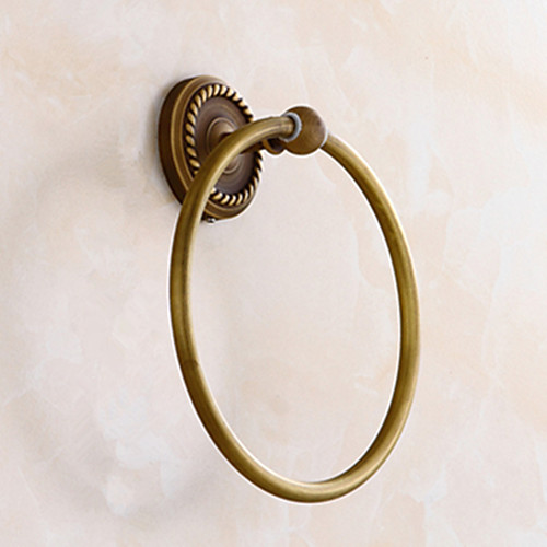 

Towel Ring Antique Brass Wall Mounted Towel Racks Bathroom Accessories