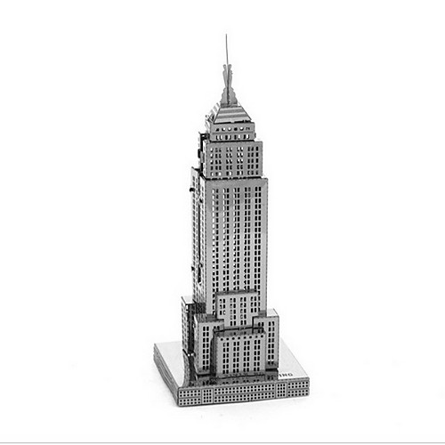 

1 pcs Famous buildings Empire State Building 3D Puzzle Wooden Puzzle Model Building Kit Wooden Model DIY Metalic Kid's Adults' Toy Gift