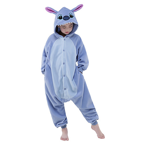 

Kid's Kigurumi Pajamas Monster Blue Monster Animal Onesie Pajamas Polar Fleece Blue Cosplay For Boys and Girls Animal Sleepwear Cartoon Festival / Holiday Costumes / Leotard / Onesie