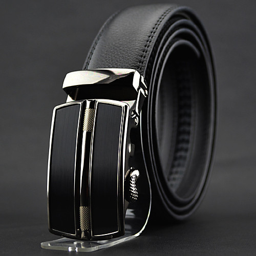 

Men's Work / Casual Leather / Alloy Waist Belt - Solid Colored