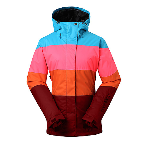 

GSOU SNOW Women's Ski Jacket Ski / Snowboard Winter Sports Thermal Warm Waterproof Windproof Polyester Winter Jacket Ski Wear / Breathable / Long Sleeve / Athleisure