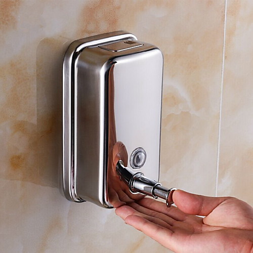 

Wall Mounted Hand Sanitizer Machine Soap Dispenser Press Stainless steel 500 ml Building Entrance Necessary