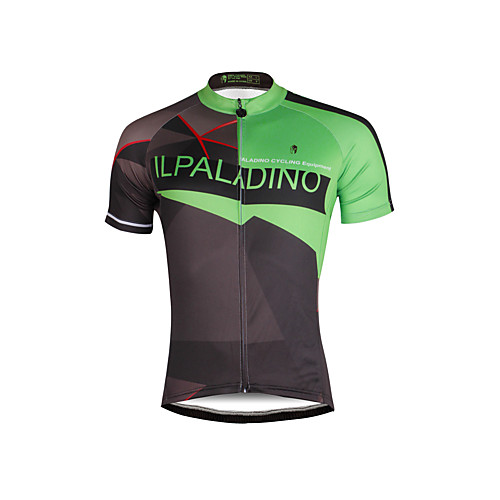 

ILPALADINO Men's Short Sleeve Cycling Jersey Bike Jersey Top Mountain Bike MTB Road Bike Cycling Breathable Quick Dry Ultraviolet Resistant Sports Clothing Apparel / Stretchy / Back Pocket